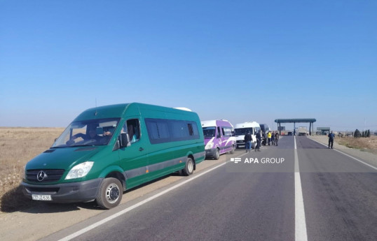 Azerbaijan sends next resettlement convoys Girmizi Bazar settlement and Sos village
