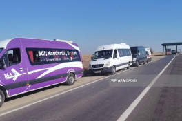 Azerbaijan sends next resettlement convoys Girmizi Bazar settlement and Sos village