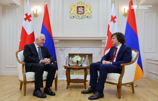 Armenian President Vahagn Khachaturyan, Georgian Prime Minister Irakli Kobakhidze
