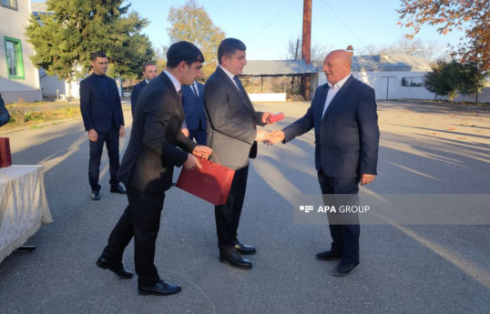 Azerbaijan resettles next group of families in Hasanriz village of Aghdara, families receive house keys -PHOTO -UPDATED-1 -VIDEO 