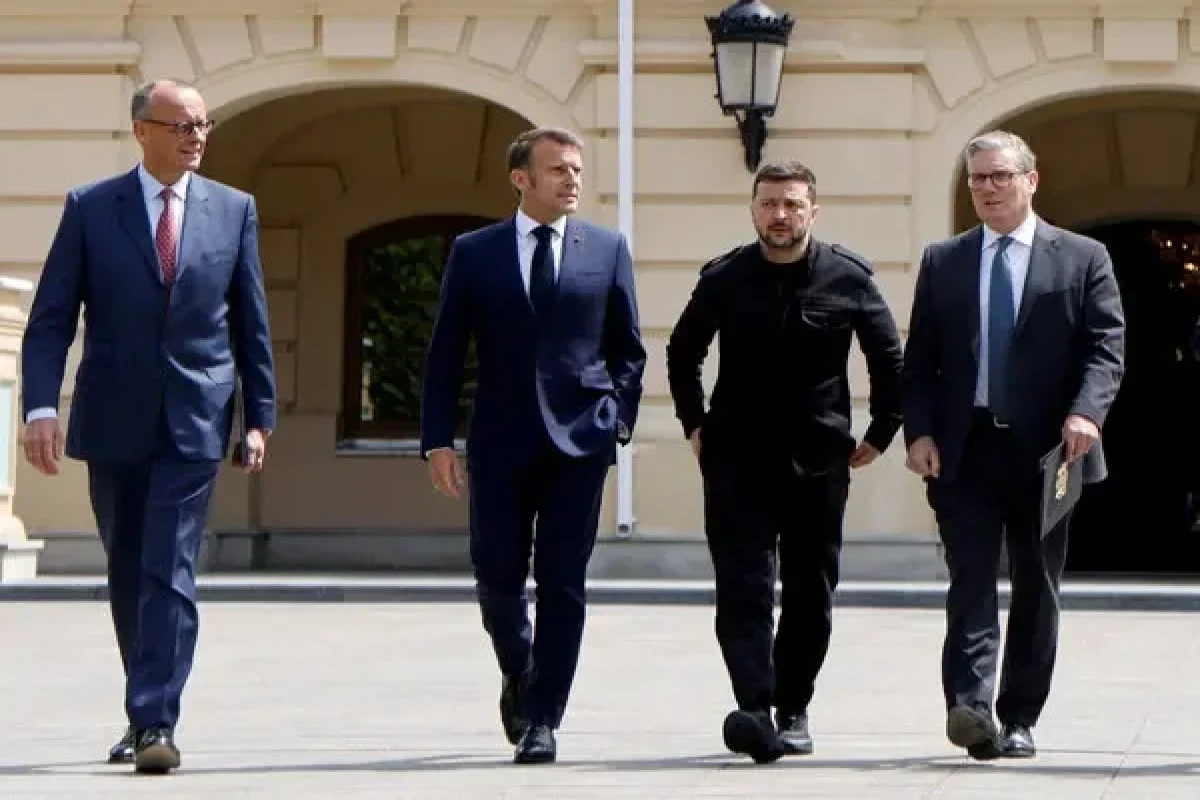 Germany, France, UK leaders discuss US-backed Ukraine plan in call with Zelenskyy