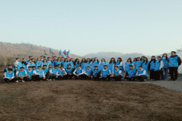Leyla Aliyeva, Arzu Aliyeva, and Alena Aliyeva participate in ecological actions in Lankaran