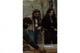 Leyla Aliyeva, Arzu Aliyeva, and Alena Aliyeva participate in ecological actions in Lankaran