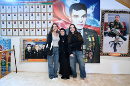 Leyla Aliyeva and Arzu Aliyeva visit family of National Hero Panjali Teymurov in Astara