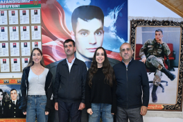 Leyla Aliyeva and Arzu Aliyeva visit family of National Hero Panjali Teymurov in Astara