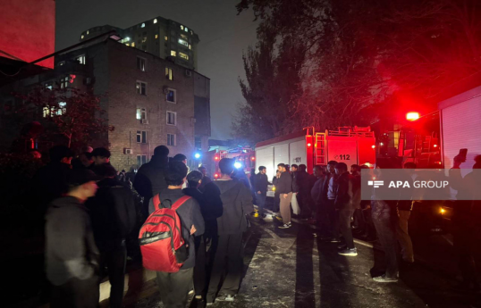 Fire in residential building in Baku extinguished-UPDATED-3 -PHOTO -VIDEO 