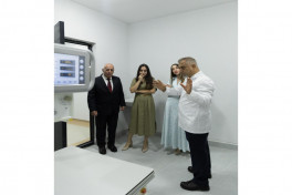Leyla Aliyeva and Alena Aliyeva tour Veterinary Clinic under Lankaran State University -PHOTO 