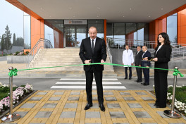 President Ilham Aliyev attended inauguration of pharmaceutical production facility