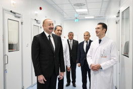 President Ilham Aliyev attended inauguration of pharmaceutical production facility