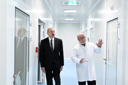 President Ilham Aliyev attended inauguration of pharmaceutical production facility