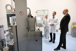 President Ilham Aliyev attended inauguration of pharmaceutical production facility