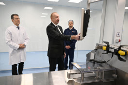 President Ilham Aliyev attended inauguration of pharmaceutical production facility