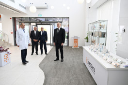 President Ilham Aliyev attended inauguration of pharmaceutical production facility