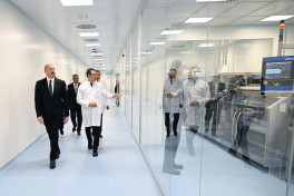 President Ilham Aliyev attended inauguration of pharmaceutical production facility