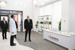 President Ilham Aliyev attended inauguration of pharmaceutical production facility