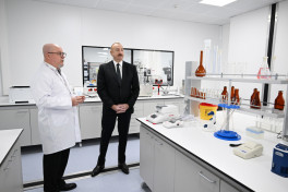 President Ilham Aliyev attended inauguration of pharmaceutical production facility