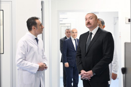 President Ilham Aliyev attended inauguration of pharmaceutical production facility