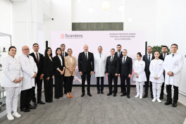 President Ilham Aliyev attended inauguration of pharmaceutical production facility