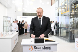 President Ilham Aliyev attended inauguration of pharmaceutical production facility