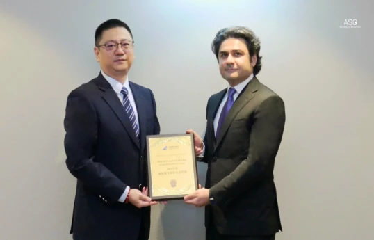 ASG Ground Handling, the ground handling operator of Heydar Aliyev International Airport, receives the “Top Agent Award” from China Southern Airlines