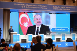 President Ilham Aliyev addressed participants of Solidarity Forum of NGOs from the OTS Member Countries -UPDATED -PHOTO 