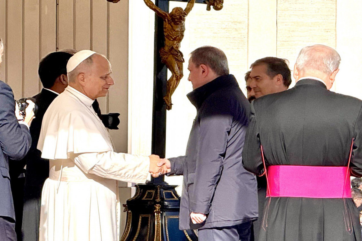 Azerbaijani FM met with Pope Leo XIV