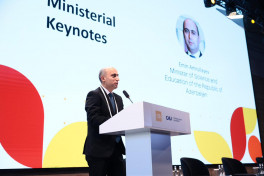 Azerbaijan's Minister of Education Emin Amrullayev delivered speech at QS Eurasia Forum
