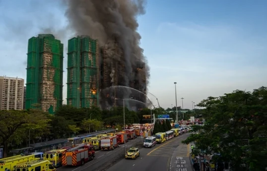 Hong Kong police arrests three for residential area fire