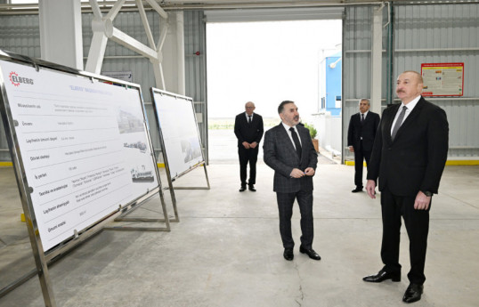 President Ilham Aliyev attended inauguration of AZWOOL mineral rock wool plant
