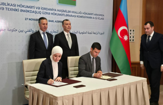 Azerbaijan, Jordan sign several documents on cooperation