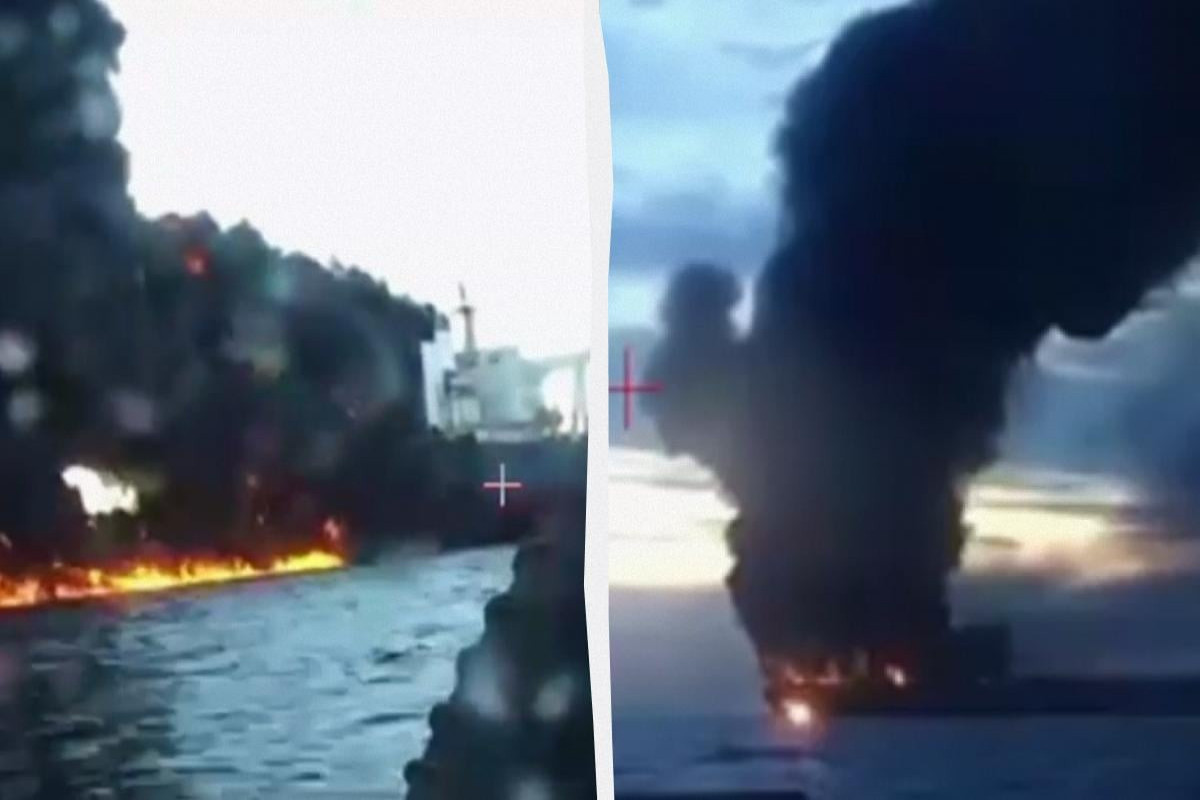 Ukraine announced it struck two Russian tankers in Turkish waters of Black Sea -VIDEO 