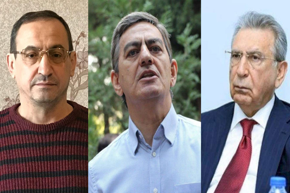Ali Karimli and Mammad Ibrahim being interrogated regarding case of Ramiz Mehdiyev