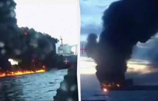 Ukraine announced it struck two Russian tankers in Turkish waters of Black Sea -VIDEO 