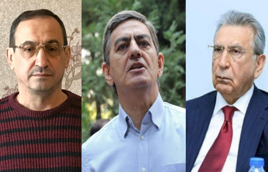 Ali Karimli and Mammad Ibrahim being interrogated regarding case of Ramiz Mehdiyev