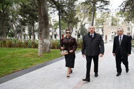 President Ilham Aliyev and First Lady Mehriban Aliyeva inaugurated new park in Baku’s Narimanov district