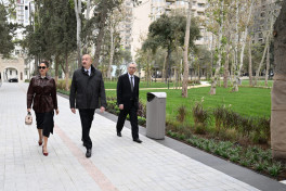 President Ilham Aliyev and First Lady Mehriban Aliyeva inaugurated new park in Baku’s Narimanov district