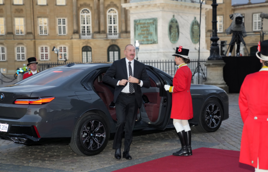 President of Azerbaijan Ilham Aliyev attended banquet in Copenhagen