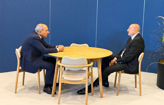 President Ilham Aliyev and Armenian PM Nikol Pashinyan discussed implementation of Washington Declaration -PHOTO -UPDATED 
