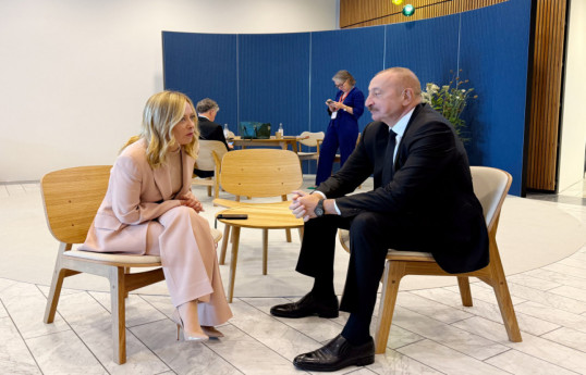 President of Azerbaijan Ilham Aliyev met with President of Council of Ministers of Italy in Copenhagen -PHOTO -UPDATED 