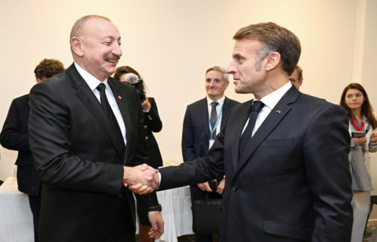 President of Azerbaijan Ilham Aliyev met with President of France in Copenhagen -UPDATED 