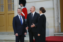 President of Azerbaijan Ilham Aliyev attended banquet in Copenhagen