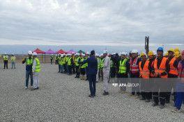 First solar panel installed at Azerbaijan’s largest Solar Power Plant -PHOTO -UPDATED 