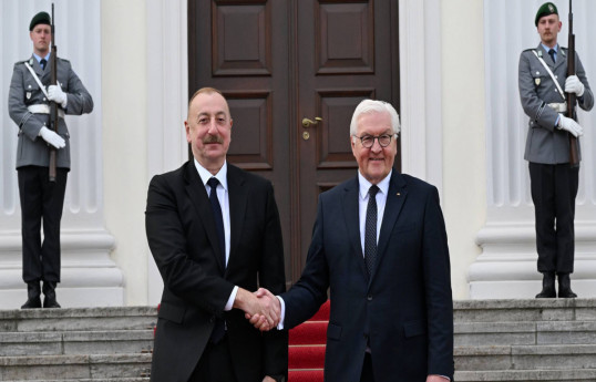 President of the Republic of Azerbaijan Ilham Aliyev and President of the Federal Republic of Germany, Frank-Walter Steinmeier