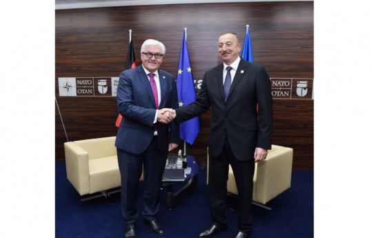 Frank-Walter Steinmeier, President of the Federal Republic of Germany and President of the Republic of Azerbaijan, Ilham Aliyev