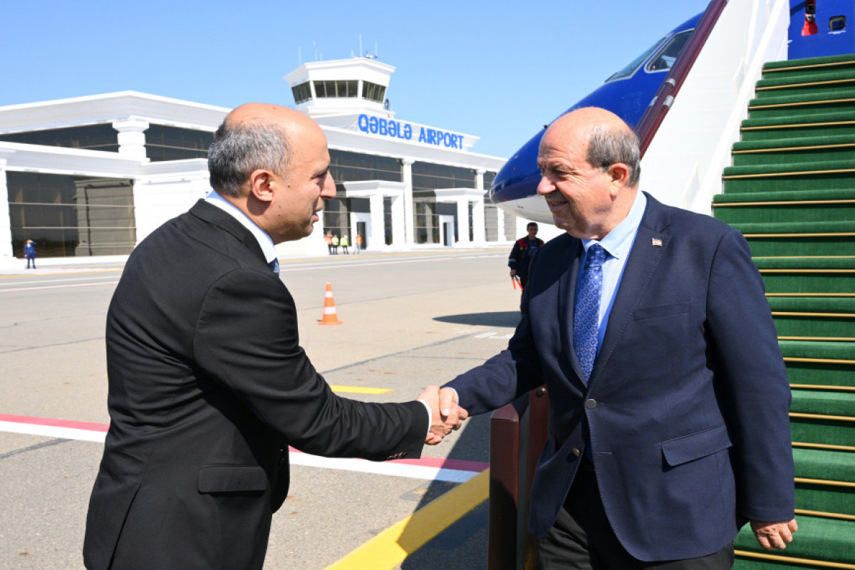 Azerbaijan’s Minister of Science and Education, Emin Amrullayev and President of the Turkish Republic of Northern Cyprus, Ersin Tatar