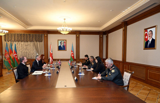 Minister of Defense meets with British Ambassador to Azerbaijan