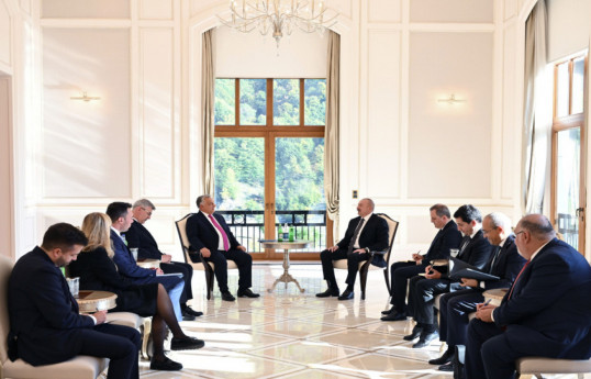 President of Azerbaijan Ilham Aliyev met with Prime Minister of Hungary in Gabala-UPDATED 