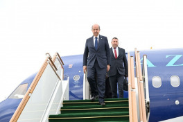 President of Turkish Republic of Northern Cyprus arrives in Azerbaijan