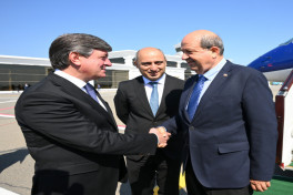 President of Turkish Republic of Northern Cyprus arrives in Azerbaijan