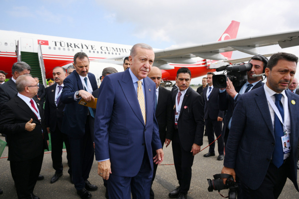 President of Türkiye Recep Tayyip Erdoğan arrives in Azerbaijan-UPDATED-1 